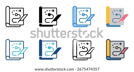 Storyline icon set multiple style collection 
