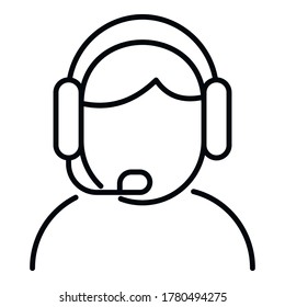 Storyteller live radio icon. Outline storyteller live radio vector icon for web design isolated on white background