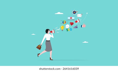 storytelling content, narrative content, tell stories about business ideas or brands to attract customers, marketing strategy with interesting storytelling content from woman creator