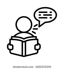 Storytelling Icon Element for Design