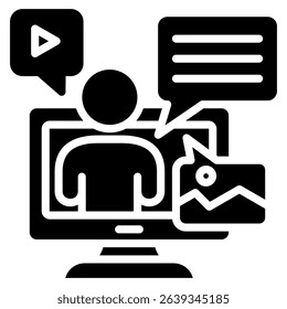 Storytelling Icon Element For Design