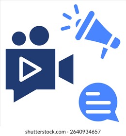 Storytelling Icon Element for Design