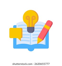 Storytelling Icon Flat Vector Illustration