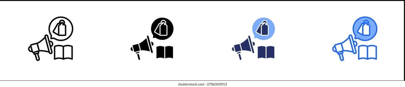 Storytelling  Icon Set Multiple Style Collection
