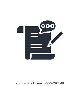 storytelling icon. vector.Editable stroke.linear style sign for use web design,logo.Symbol illustration.