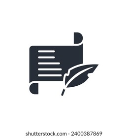 storytelling icon. vector.Editable stroke.linear style sign for use web design,logo.Symbol illustration.