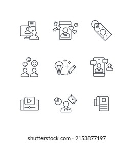 storytelling icons  symbol vector elements for infographic web
