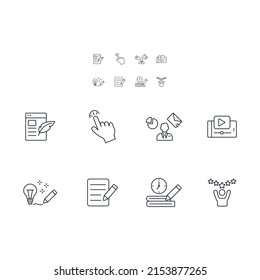 storytelling icons  symbol vector elements for infographic web