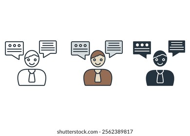 storytelling icons  symbol vector elements for infographic web