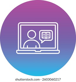 Storytelling vector icon. Can be used for printing, mobile and web applications.