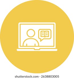 Storytelling vector icon. Can be used for printing, mobile and web applications.