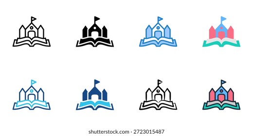 Los iconos de Storytime establecen una colección de estilo múltiple. Trazo editable 
