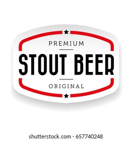 Stout Beer Vintage Sign