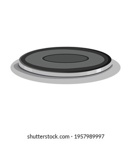 Stove burner vector cartoon icon. Vector illustration burning gas on white background. Isolated cartoon illustration icon of gas stove.
