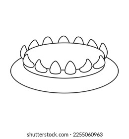 Stove burner vector outline icon. Vector illustration burning gas on white background. Isolated outline illustration icon of gas stove.