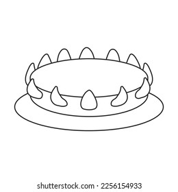 Icono de contorno vectorial de quemador de almacenamiento. Ilustración vectorial quemando gas sobre fondo blanco. Icono de ilustración de contorno aislado de la cocina de gas.