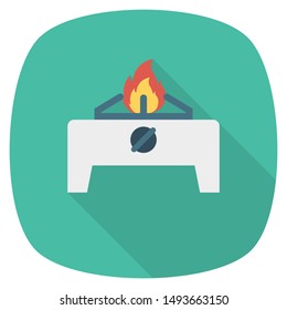 stove for cooking flat icon