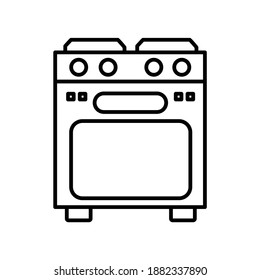 Stove Cooking Kitchen line icon