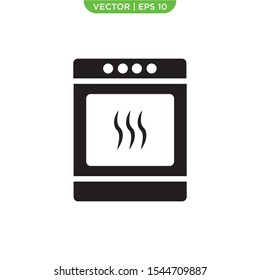 stove flat icon vector illustration