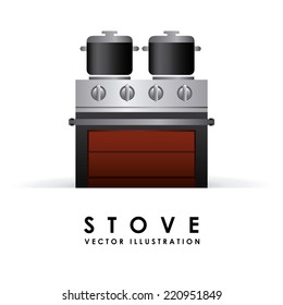 stove graphic design , vector illustration