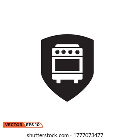 stove guaranty icon design vector illustration
