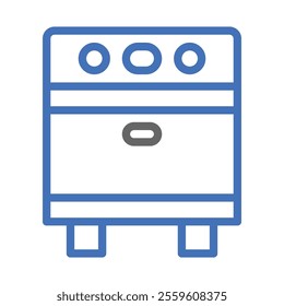 Stove icon. Concept of cooking, baking, and kitchen appliance.