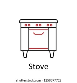 stove icon. Element of restaurant professional equipment. Thin line icon for website design and development, app development. Premium icon
