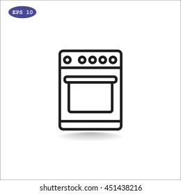  Stove icon Flat.