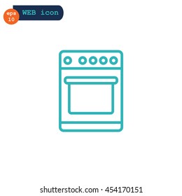  Stove icon Flat.