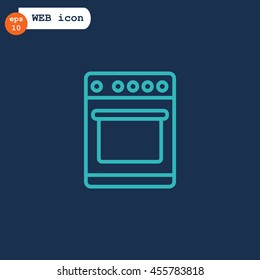  Stove icon Flat.