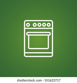  Stove icon Flat.