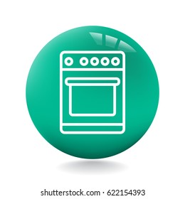  Stove icon Flat.