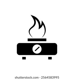 Stove icon flat style isolated. Vector