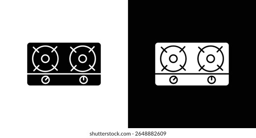 Stove icon of a flat style vector