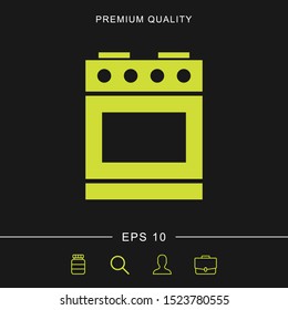 Stove icon illustration isolated vector sign symbol