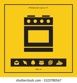 Stove icon illustration isolated vector sign symbol