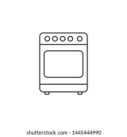 Stove icon isolated on white background. Flat vector illustration.