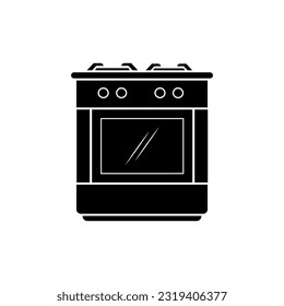Stove Icon. Kitchen Stove, Oven Symbol.