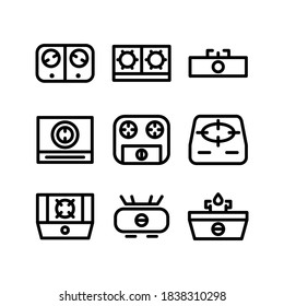 stove icon or logo isolated sign symbol vector illustration - Collection of high quality black style vector icons
