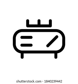 stove icon or logo isolated sign symbol vector illustration - Collection of high quality black style vector icons
