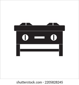 diseño vectorial del icono de la estufa
