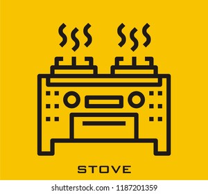 Stove icon signs