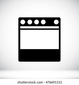 stove icon, vector best flat, EPS