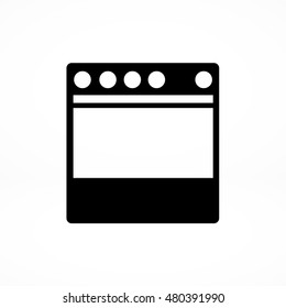 stove icon, vector best flat icon, EPS