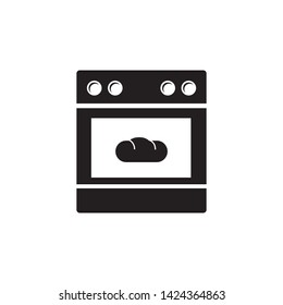 stove icon vector cooking symbol logo template