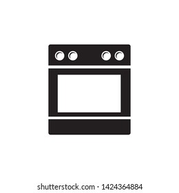 stove icon vector cooking symbol logo template