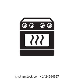 stove icon vector cooking symbol logo template