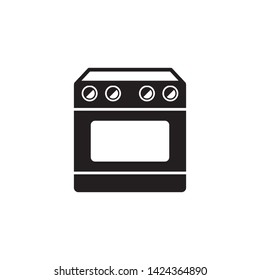stove icon vector cooking symbol logo template