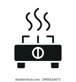 Icono de estufa Plantillas de diseño de Vector simple y moderno