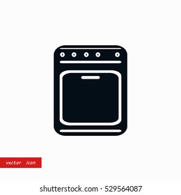 stove icon vector, flat design best vector icon